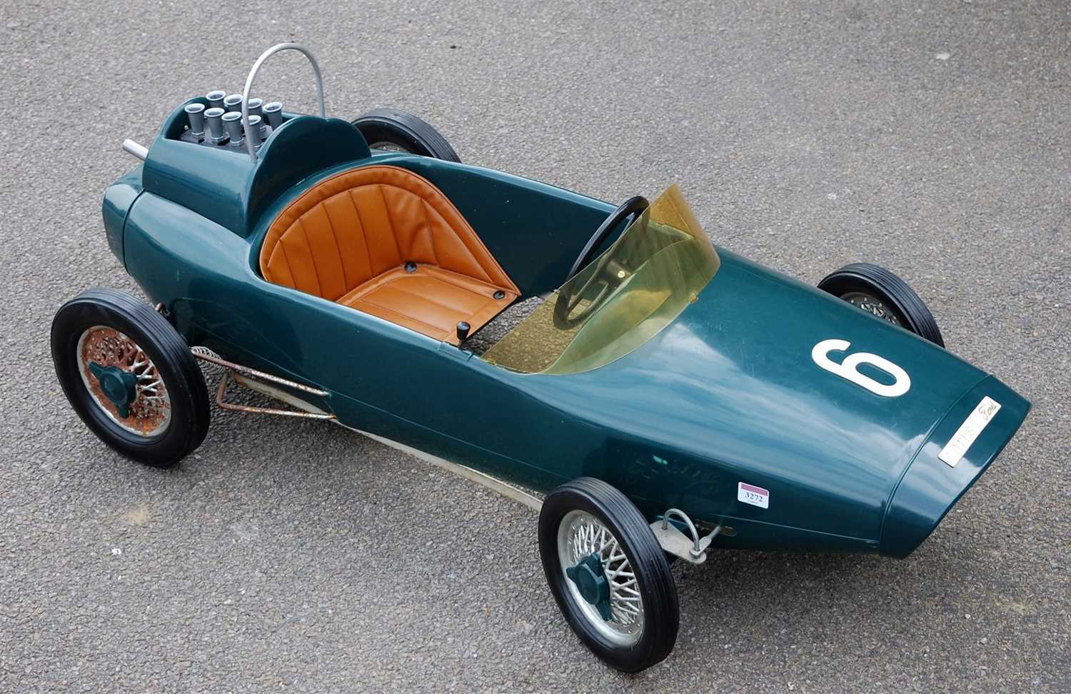 PINES by G.Perego (Italy), Pedal Car, made/issued in 1968. 1963 Lotus 29 Indianapolis #6 in
