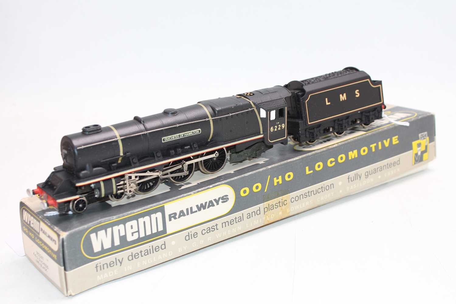 W2241 Wrenn ‘Duchess of Hamilton’ 4-6-2 loco & tender, LMS lined black (NM-BVG-E) photocopy