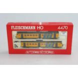 Fleischmann H0 4470 Nederlandse Spoorwegen 2-car EMU, yellow & blue, with pantograph (NM-BNM)