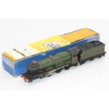 EDLT20 Hornby Dublo 3-rail loco & tender ‘Bristol Castle’ BR lined green (VG) with instructions