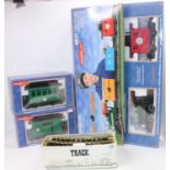 Bachmann G scale Fast Freight set comprising loco, 3 wagons, track & controller (M-BM); with two ‘
