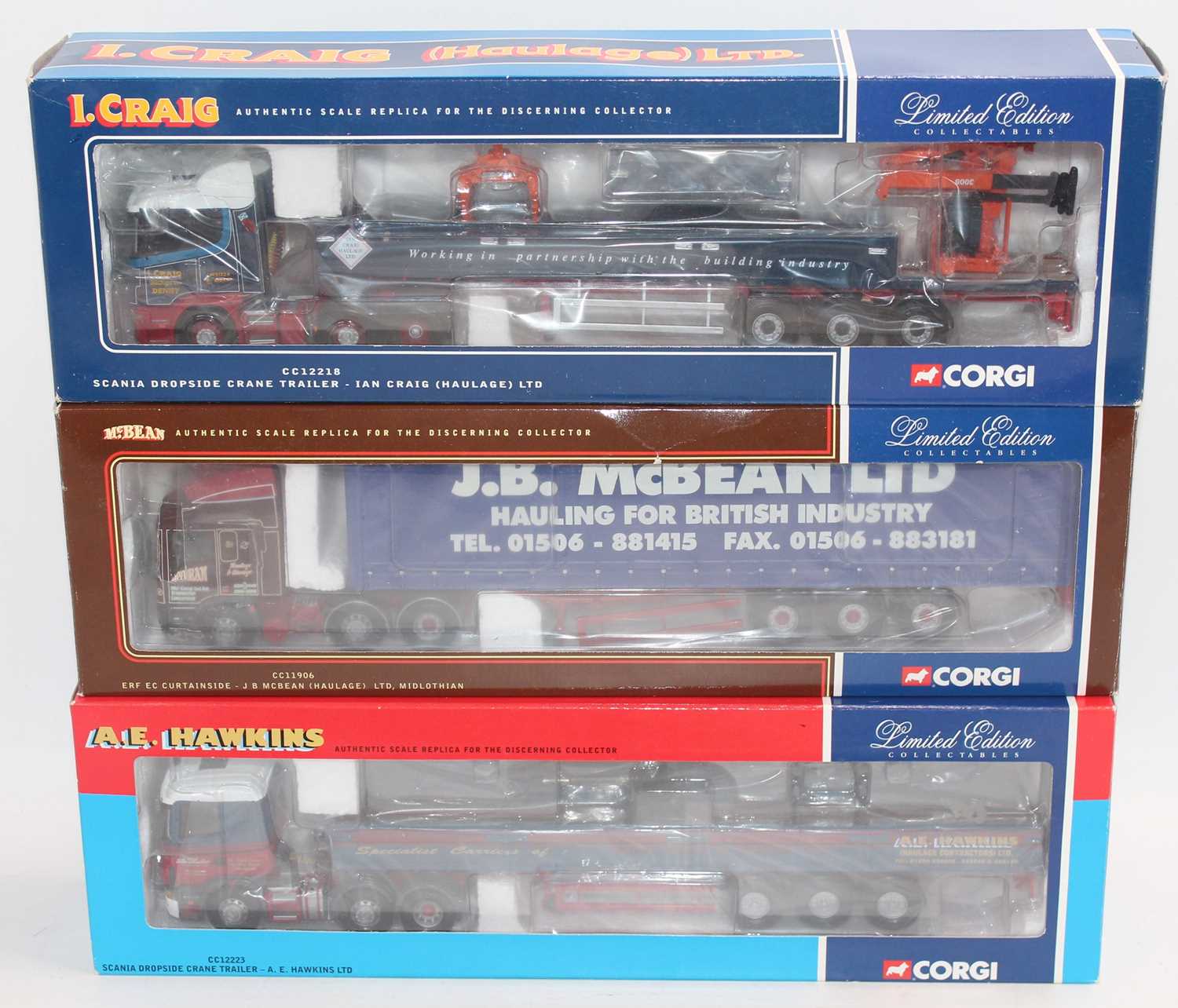 Three various boxed Corgi Toys 1/50th scale Hauliers of Renown commercial vehicle diecasts to