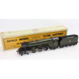 Basset-Lowke 4-6-2 Flying Scotsman loco & tender BR green lined black & orange 60103, electric 3-