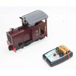 P Line Models 32mm scale Fowler 0-4-0 Resilient diesel locomotive, electrical operation via twin can