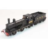 A 2-rail kit-built 0-6-0 loco & tender LNER 5462, unlined black, finescale wheels, coupling only