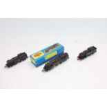 Three 3-rail Hornby Dublo tank locos: 3218 2-6-4 No.80059 – while chassis is correct for 80059 the
