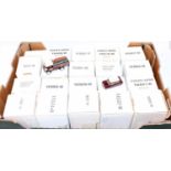 One box containing 20 boxed Matchbox Collectibles models to include, YAS01-M Stephensons Rocket,