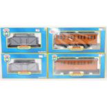 Bachmann G scale coaches & trucks: Annie 97001; Clarabel 97002; Troublesome truck no.1 ref 98001 and