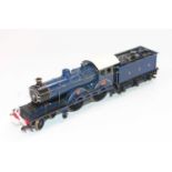 A beautiful kit built 00 gauge GER 4-4-0 loco & tender no.1023, finescale wheels, painted GER blue
