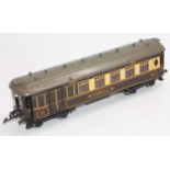 1935-41 Hornby No.2 Special Pullman composite coach, Verona, grey roof, brown luggage doors,