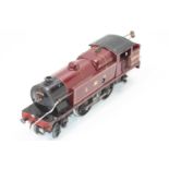 1936-7 Hornby clockwork 4-4-2 No.2 Special tank locomotive LMS maroon no.6954, a few chips and