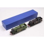 Two 3-rail Hornby Dublo 0-6-2 tank locos, both (E): EDL7 LNER green 9596 and EDL17 BR69567 lined