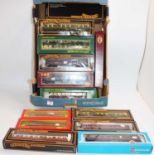 Tray of 19 bogie coaches, assorted types by various makers: Mainline, Airfix, Triang, Replica