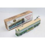 Knox & Floyd 0 gauge, clockwork tin-printed model of Melbourne W-Class tram, cream & green (M-BM)