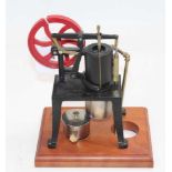 A well-engineered model of a Rider Ericsson spirit fired hot air engine, with spirit burner, fully