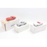 3 boxed Franklin Mint 1/24th scale models to include, 1953 Corvette, 1954 Mercedes Benz 300SL and