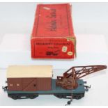 1927-8 Hornby No.2 breakdown van & crane NE, brown body, blue base, white roof, small gold ‘NE’