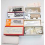 Four unmade 00 gauge tank loco kits, completeness not checked: Wills Finecast LNER (ex GER) J69 0-