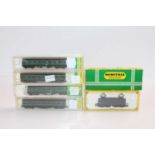 N gauge items: NS Bo-Bo electric loco, blue no.1150, with two pantographs (NM-BE); with four