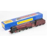 3226 Hornby Dublo 3-rail ‘City of Liverpool’ loco & tender, BR red, some chips to edge of