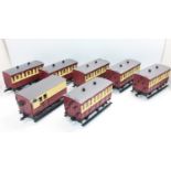 7 various loose British Model Supply 32mm scale Isle of Man rolling stock, all loose examples to
