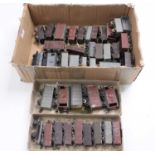 Approx 38 early die cast/metal 00 gauge goods wagons mainly Farish. Some deterioration and a few