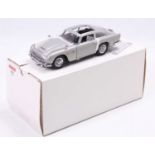 Danbury Mint 1/24th scale James Bond Aston Martin DB5 finished in silver, dark grey interior, chrome