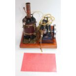 Cheddar Models and Reeves Heritage Collection Stationary Steam Plant, comprising of gas-powered