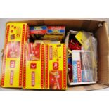 A large box containing ‘modern’ French made Meccano: Boxed sets nos.M1, M2, C. Two Flexible Track