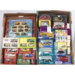 5 boxes containing a large quantity of boxed modern issue diecast to include, 12x Solido