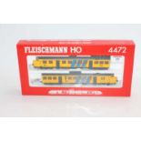 Fleischmann H0 4472 Nederlandse Spoorwegen 2-car EMU, yellow & blue, with pantograph (NM-BNM)