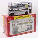 Sunstar 1/24th scale diecast model of a The Silver Lady WLT 664 Routemaster Bus, housed in the