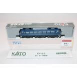 Kato N gauge 3004 EF66 4-4-4 electric loco, blue, two pantographs (M-BM) with instructions in