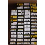 50 boxed Graham Farish N Gauge wagons and rolling stock, all in original boxes, examples to