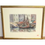 Ron Bucknell - Chioggia near Venice, watercolour, signed lower right, 28 x 39cm