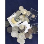 Great Britain and world, a small collection of coins, to include 1806 penny, 1918 Canadian one cent,