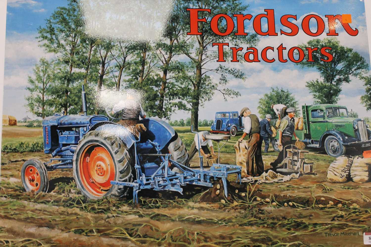 A reproduction Fordson Tractors advertising wall plaque, 49x70cm - Image 2 of 3