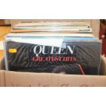 A collection of 55 vinyl LPs, mainly rock and pop, to include Queen, Abba, 10cc, Michael Jackson,