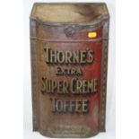 A Thorns Extra Super Cream Toffee advertising tin, height 40cm