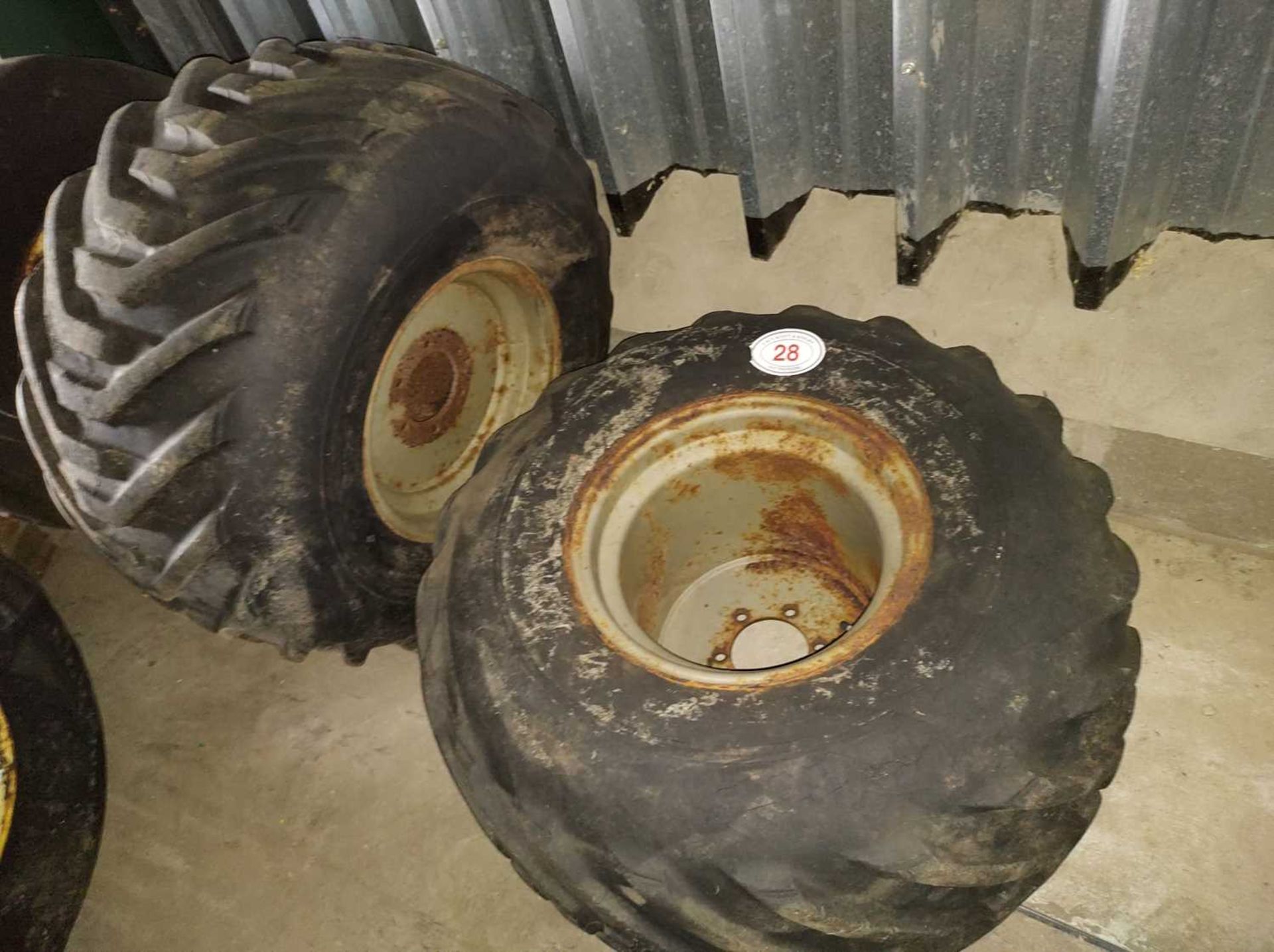 Pair of Goodyear Terra Tyres 38 x 20.00 16 on 6 Stud Wheels