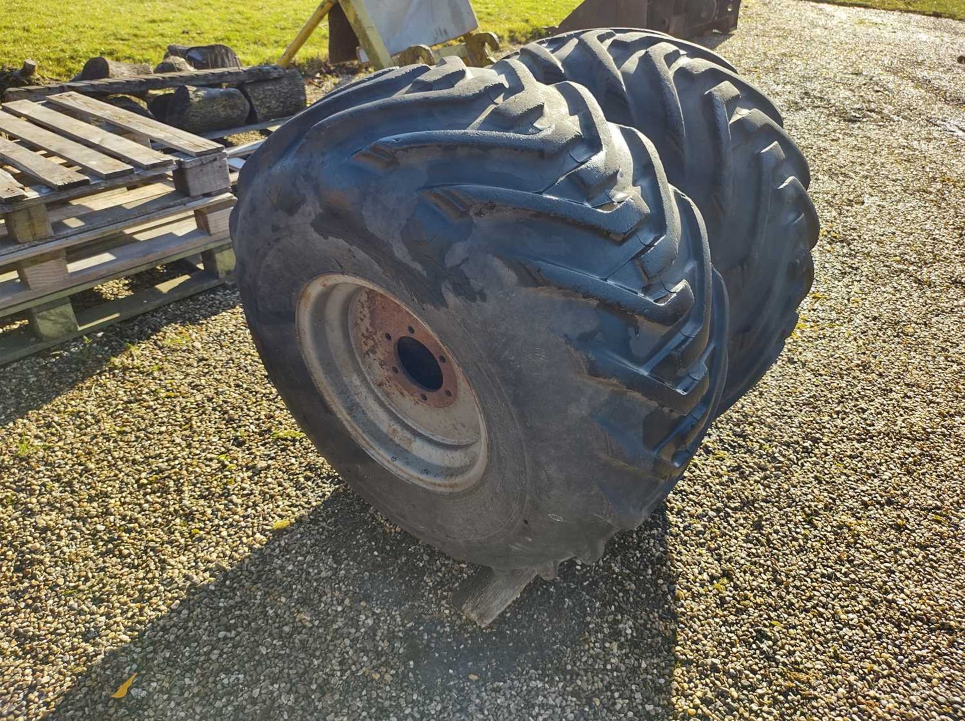 Pair of Goodyear Terra Tyres 38 x 20.00 16 on 6 Stud Wheels - Image 3 of 3