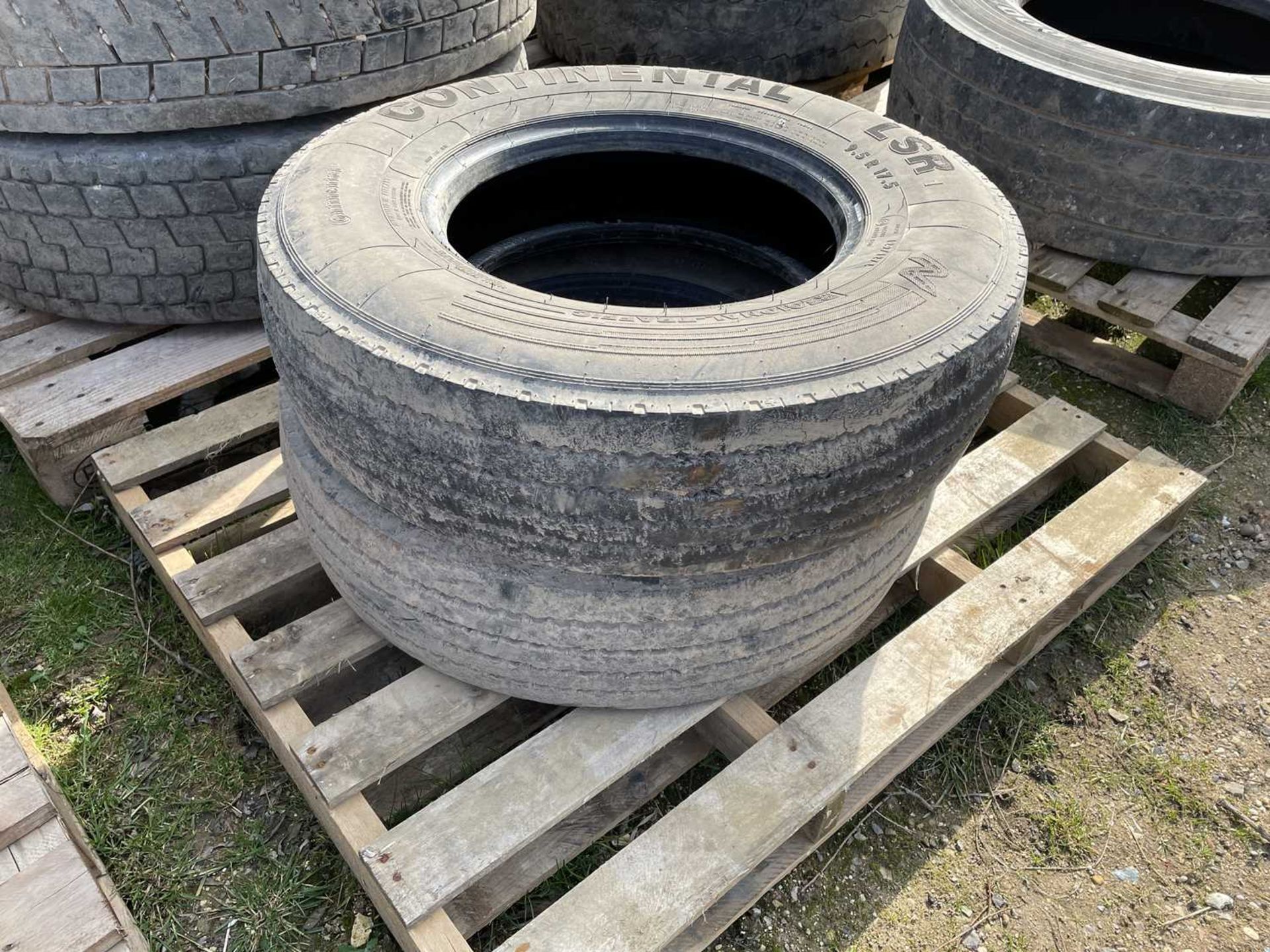 Pair of Continental 9.5/17.5 Lorry Tyres