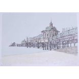 Richard Beer (1928-2017) - West Pier Brighton, lithograph printed in colours, signed, titled and