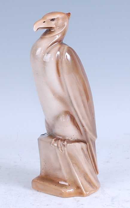 A rare circa 1913-1936 Royal Doulton model of an eagle upon a rock, HN No 139, printed trademark and