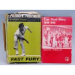 Trueman, Freddie. Fast Fury, 1961 1st edition, signed to the title page and annotated "Best Wishes