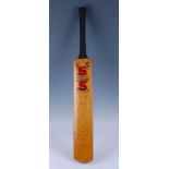 A Stuart Surridge cricket bat, signed by various members of the Essex, Nottinghamshire, Warwickshire