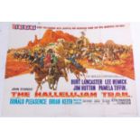 The Hallelujah Trail, 1965 UK quad film poster, produced and directed by John Sturges starring