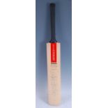 A Gray-Nicholls Crusader cricket bat, signed in pen by 17 members of the 1982 England team to