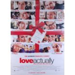 Love Actually, 2003 UK one-sheet film poster x2, written and directed by Richard Curtis, starring