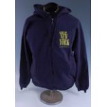 Gangs Of New York, (2002) a blue hoodie given to crew during filming with film title in yellow to